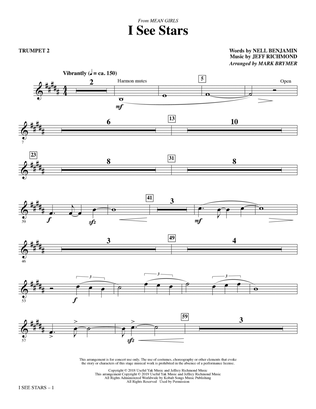 Book cover for I See Stars (from Mean Girls: The Broadway Musical) (arr. Mark Brymer) - Trumpet 2