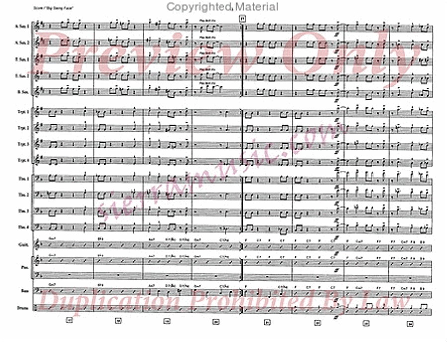 Big Swing Face Jazz Ensemble scores gallery preview page 4