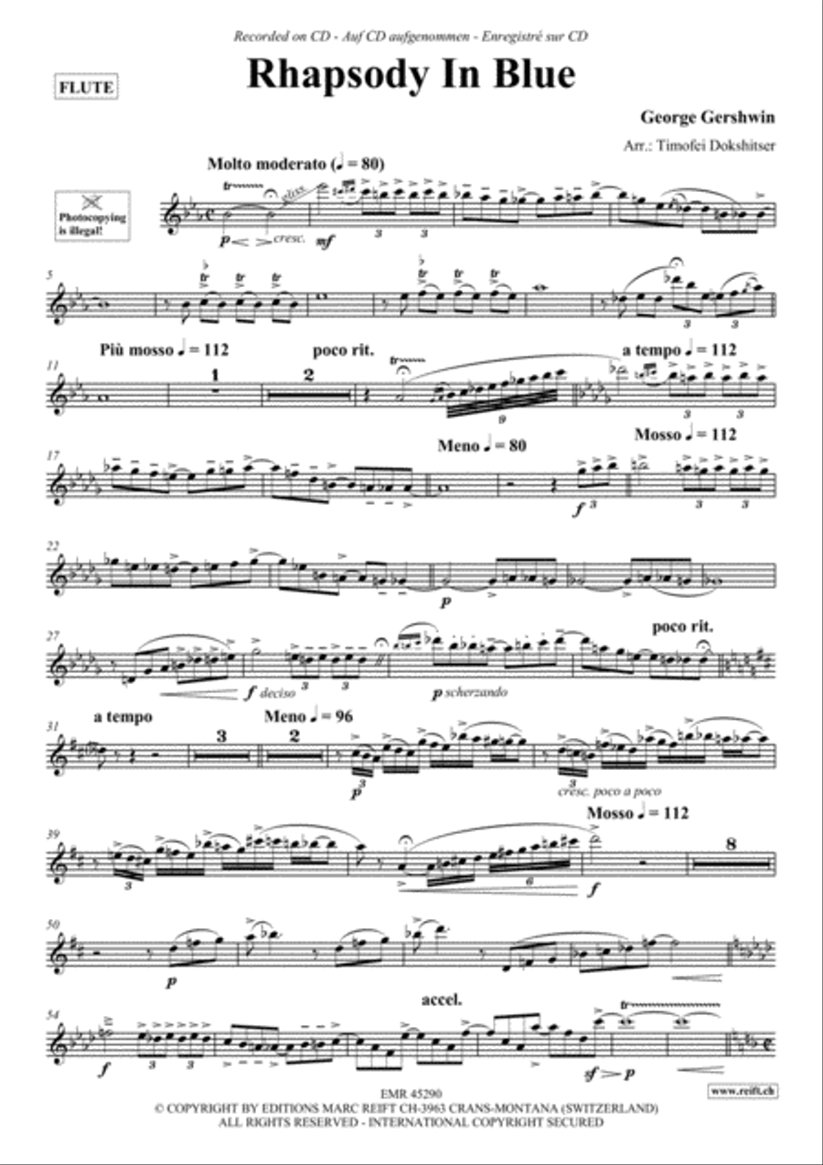 Rhapsody In Blue Rhapsody In Blue Flute Solo scores gallery preview page 2