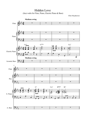 Hidden Love (Jazz Waltz for Flute, Piano, Electric Piano & Bass)