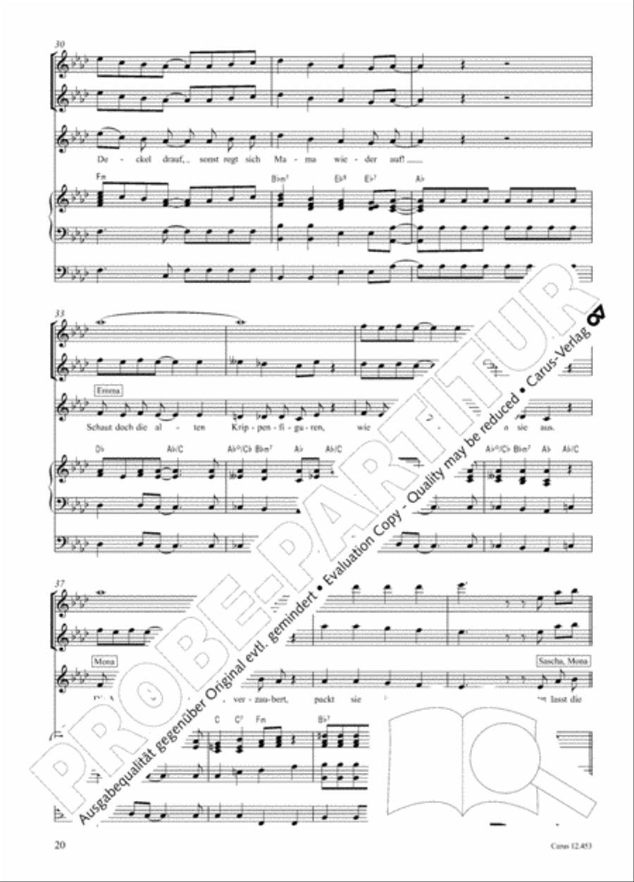 Die Weihnachtskiste. Ein Musical zur Weihnachtszeit Children's Choir scores gallery preview page 21