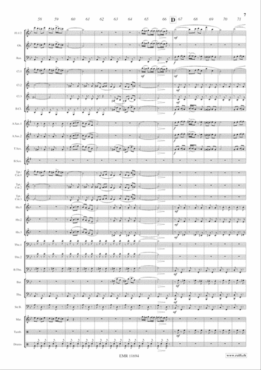 Otto e Mezzo Concert Band scores gallery preview page 8