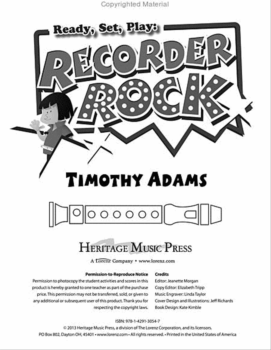 Ready, Set, Play: Recorder Rock Recorder scores gallery preview page 2