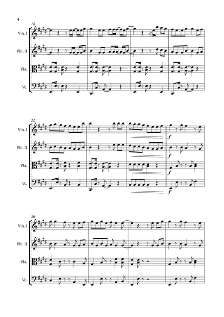 Love Yourself String Quartet scores gallery preview page 6
