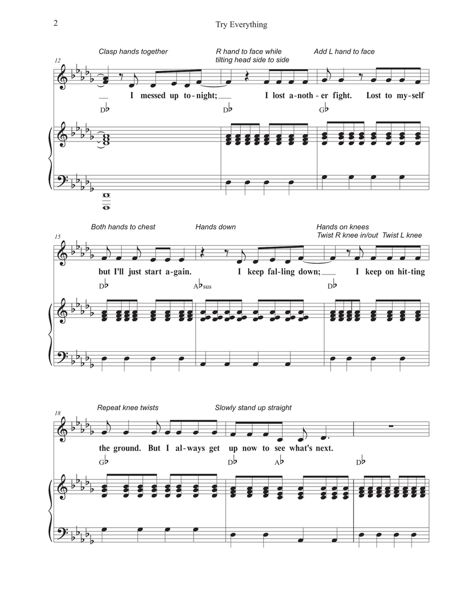 Try Everything Unison Choir scores gallery preview page 2