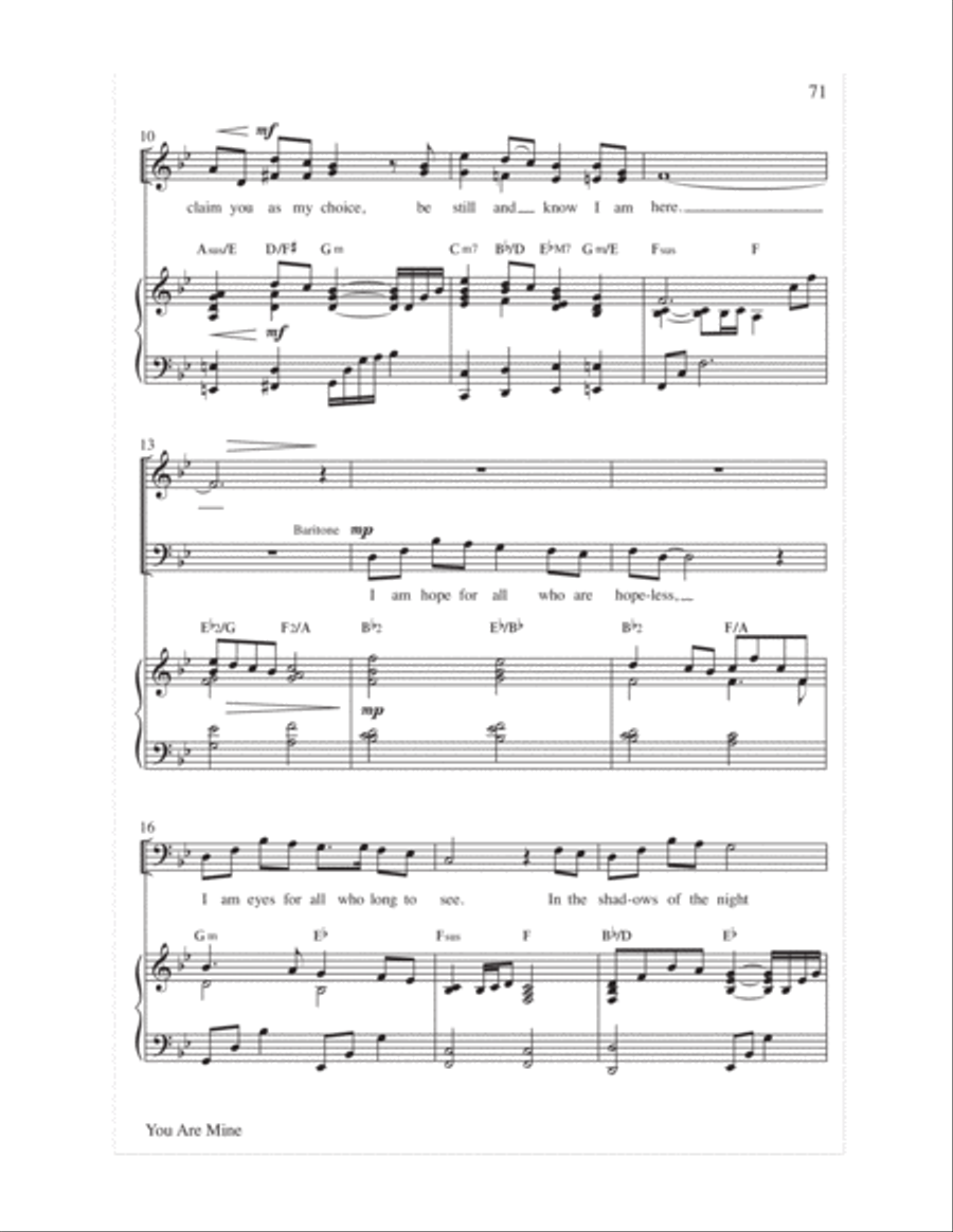 Easy Anthems, Vol. 3 Easy Anthems, Vol. 3 3-Part scores gallery preview page 74