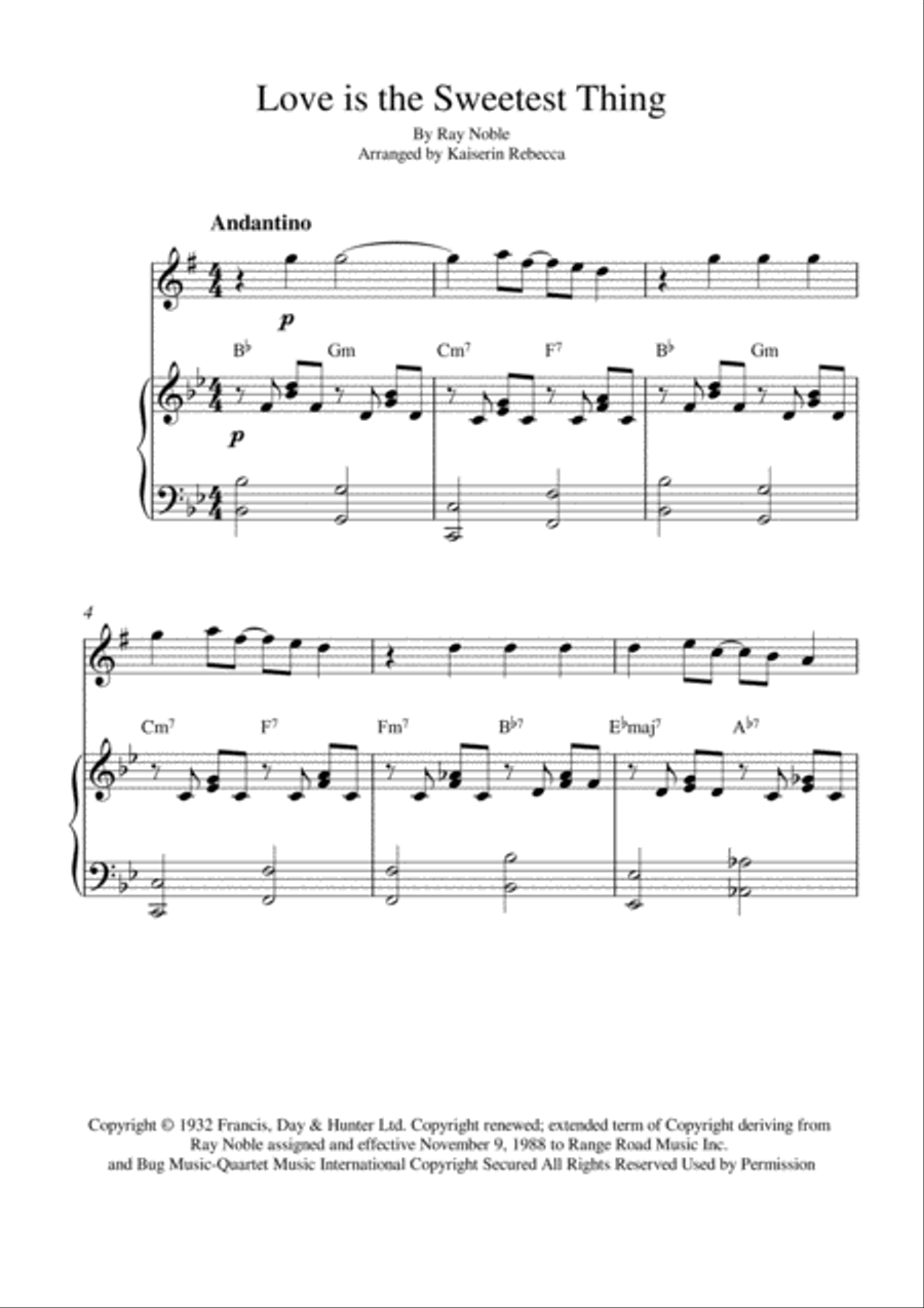 Love Is The Sweetest Thing Alto Saxophone scores gallery preview page 1