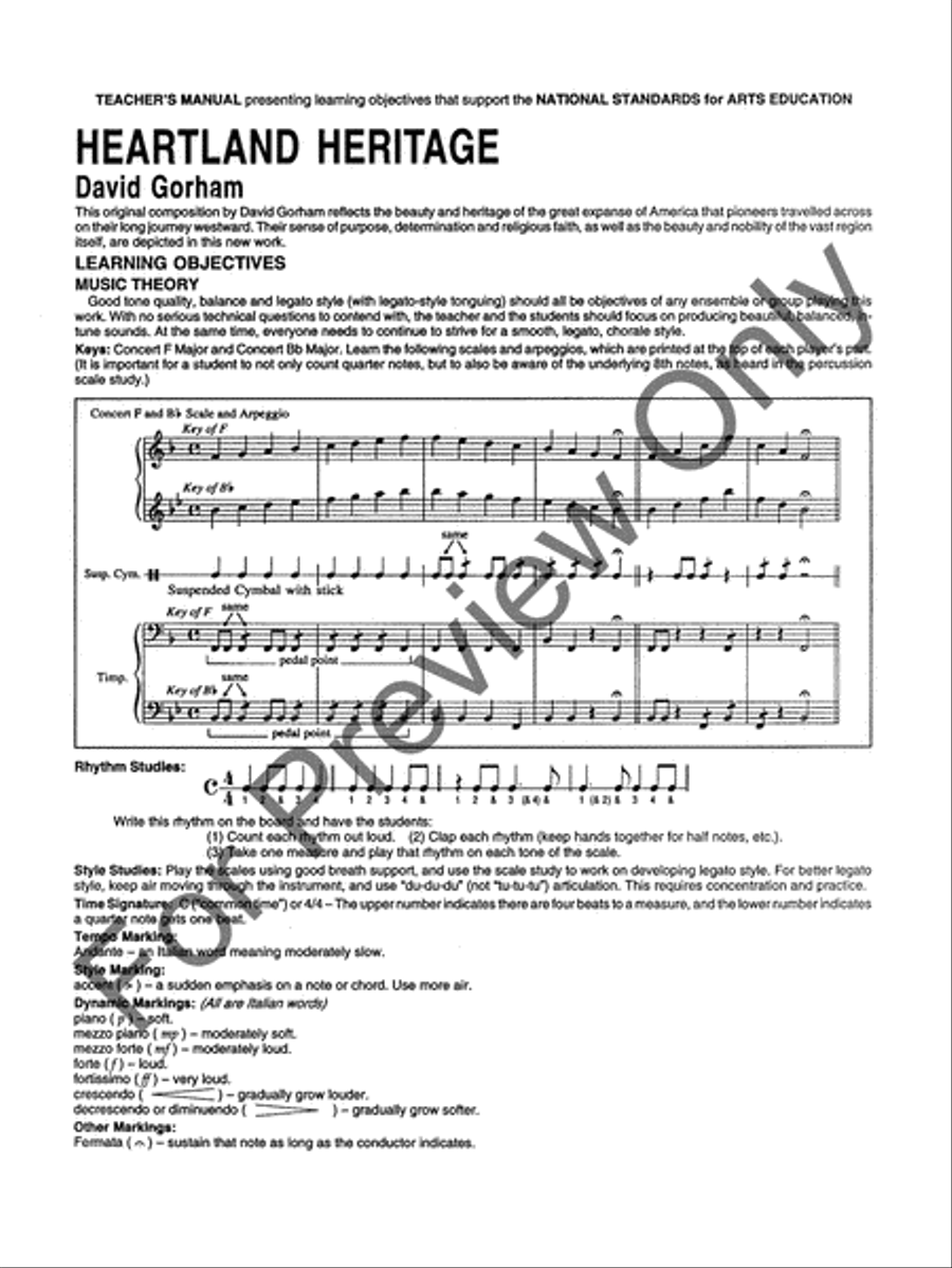 Heartland Heritage Concert Band scores gallery preview page 3
