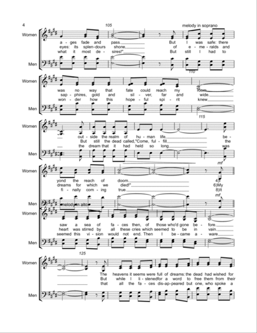Beyond the Tops of Time Beyond the Tops of Time Divisi scores gallery preview page 4
