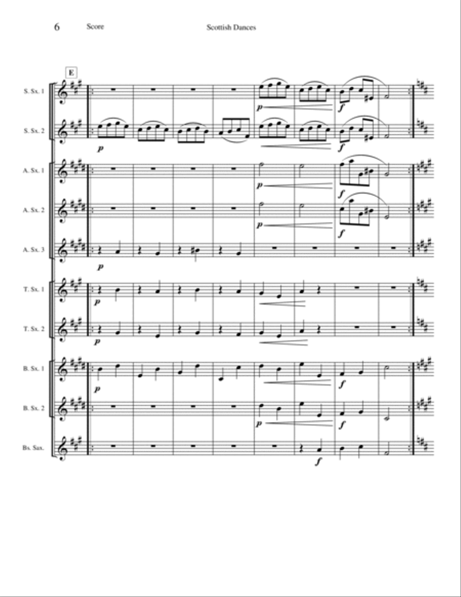 Scottish Dances - Opus 44 Woodwind Ensemble scores gallery preview page 6
