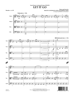 Book cover for Let It Go (from Frozen) - Conductor Score (Full Score)
