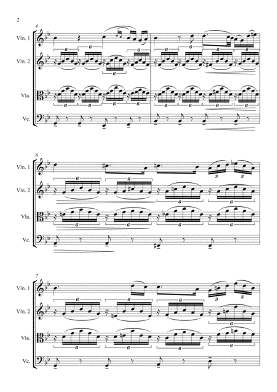 Franz Schubert - Ave Maria String Quartet scores gallery preview page 2