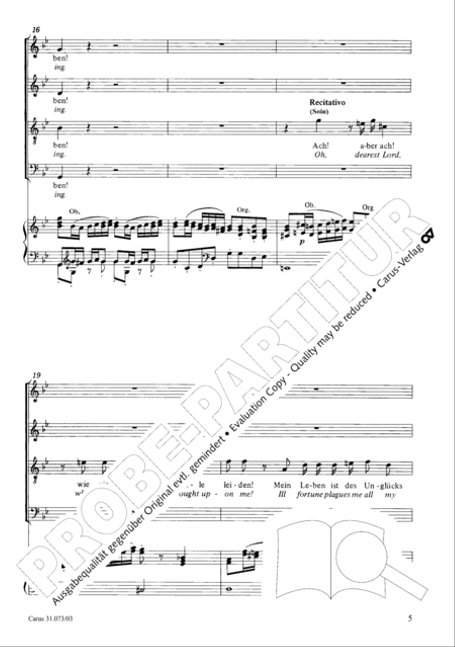 Thy will, O Lord, be done for me (Herr, wie du willt, so schicks mit mir) STB scores gallery preview page 6