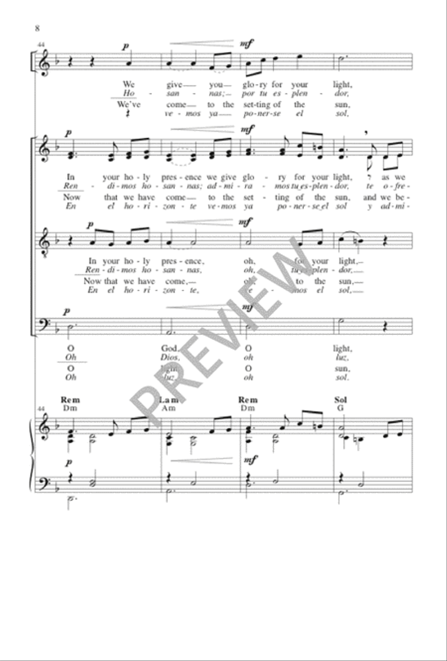 Alegre Luz 4-Part scores gallery preview page 8