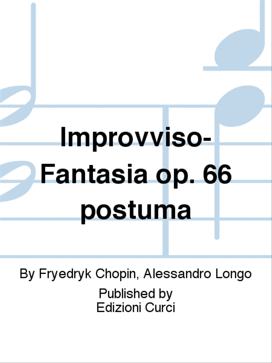 Improvviso-Fantasia op. 66 postuma Piano Solo scores gallery preview page 1