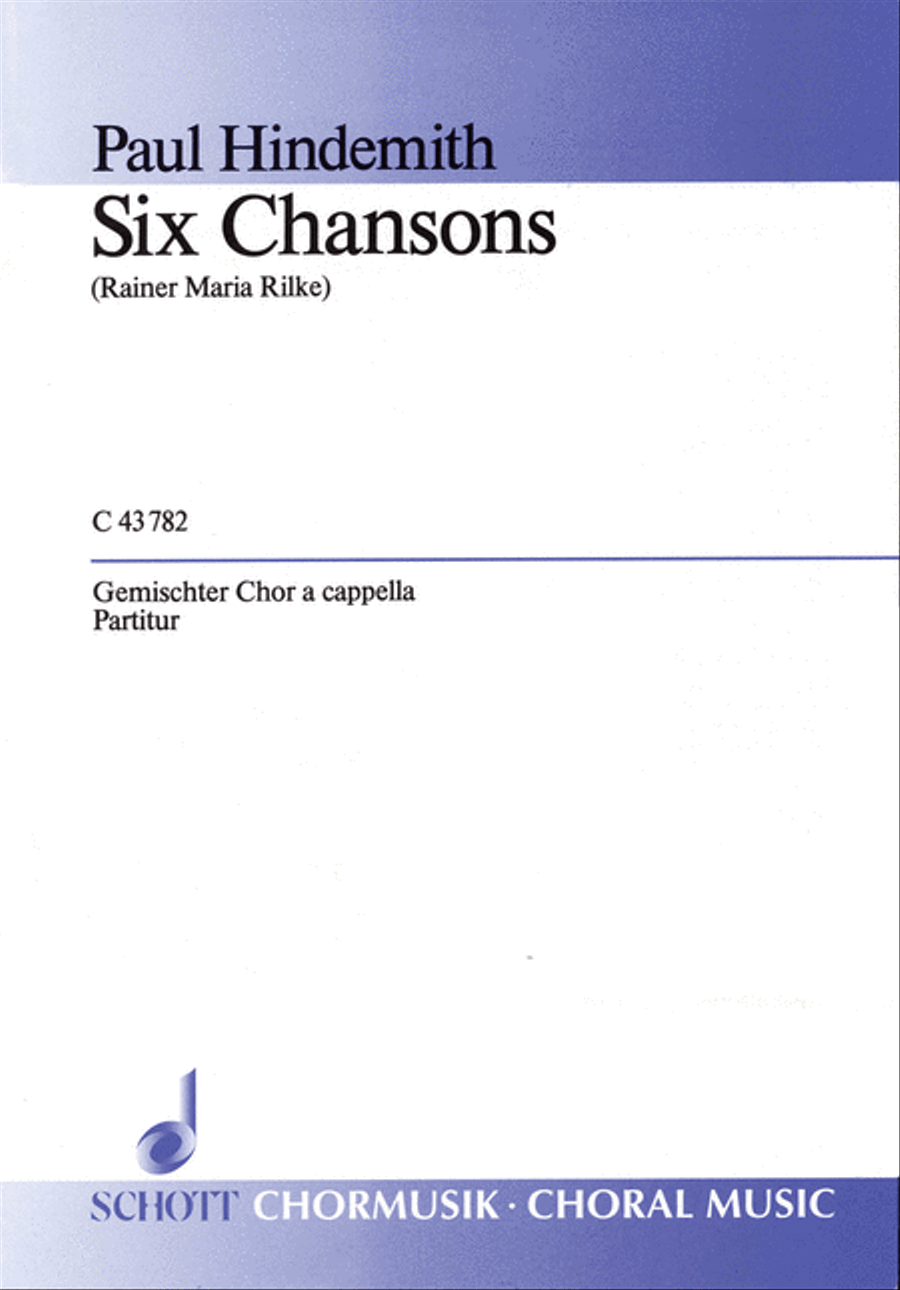 6 Chansons (Complete) 6 Chansons (Complete) 4-Part scores gallery preview page 1