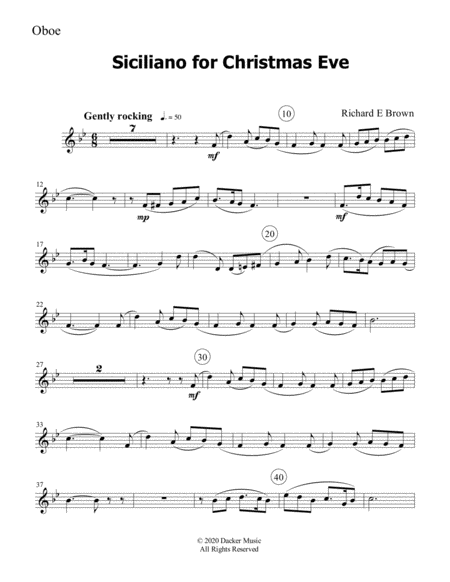 Siciliano for Christmas Eve - Woodwind Trio image number null