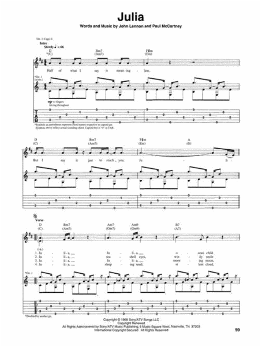The Beatles for Acoustic Guitar – Revised Edition Acoustic Guitar scores gallery preview page 6
