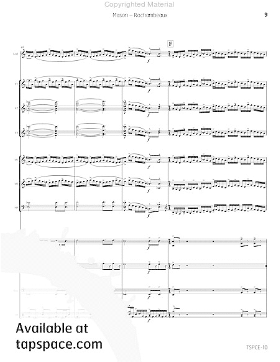 Rochambeaux Percussion Ensemble scores gallery preview page 14