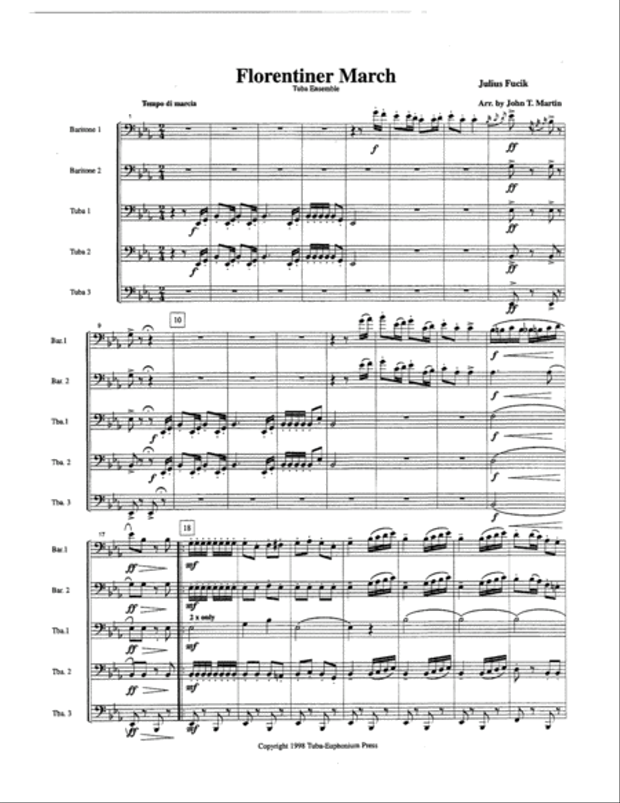 Florentiner March Euphonium scores gallery preview page 2