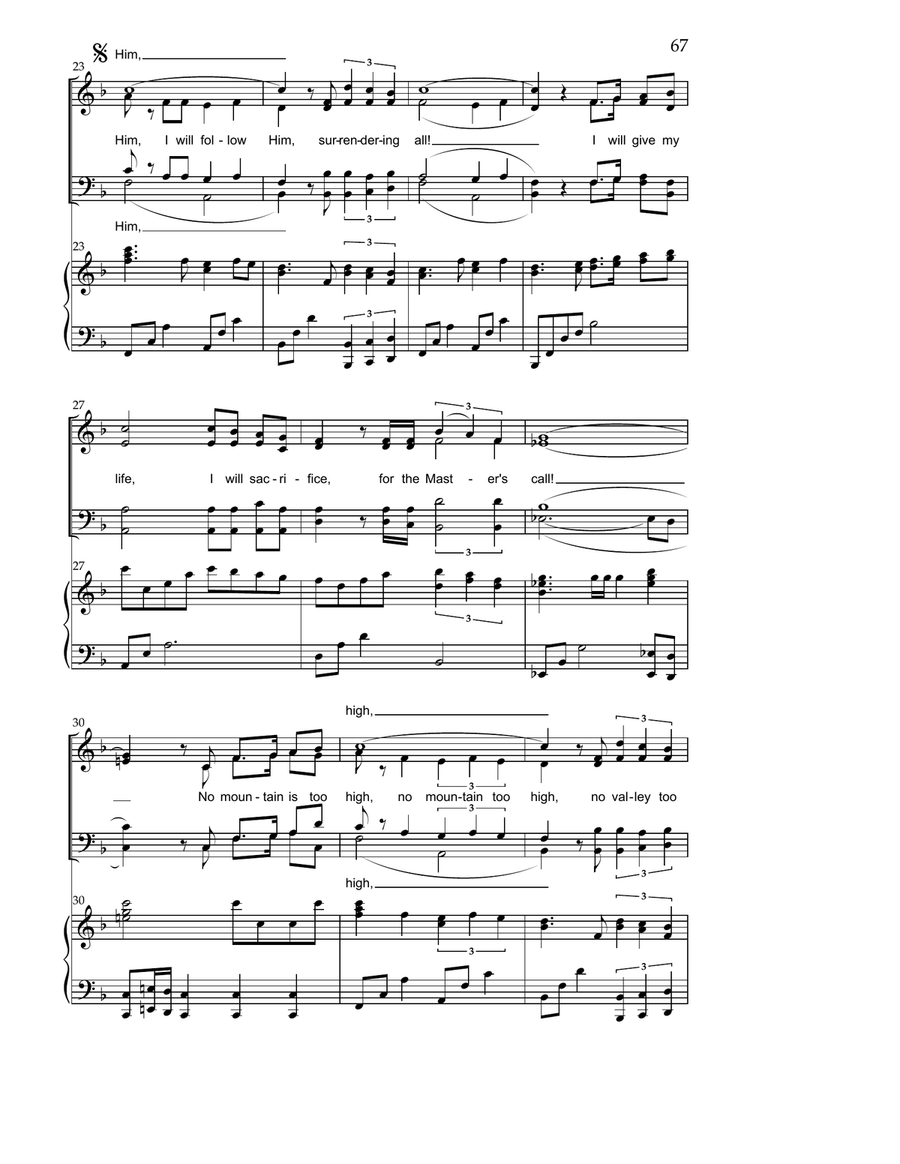 The Master's Call 4-Part scores gallery preview page 3