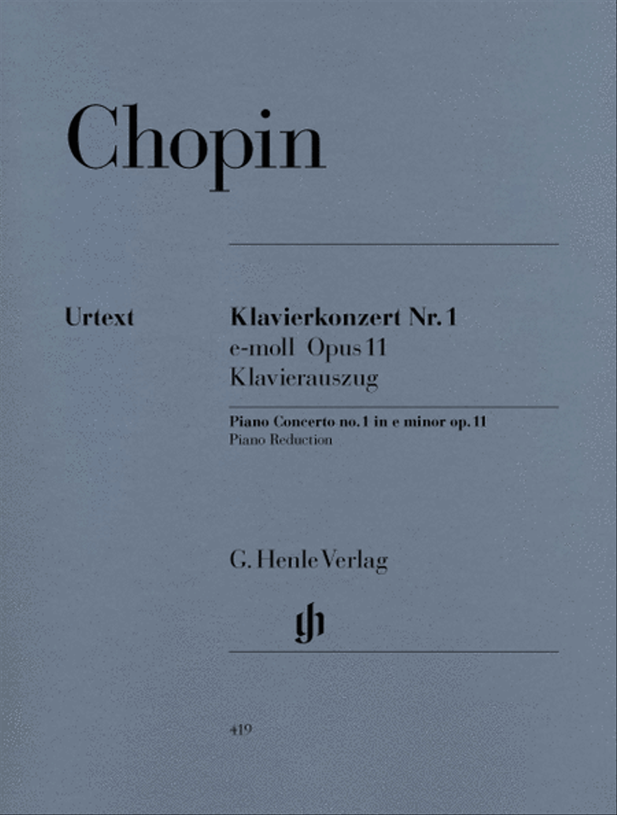 Concerto for Piano and Orchestra E minor Op. 11, No. 1 Piano Solo scores gallery preview page 1