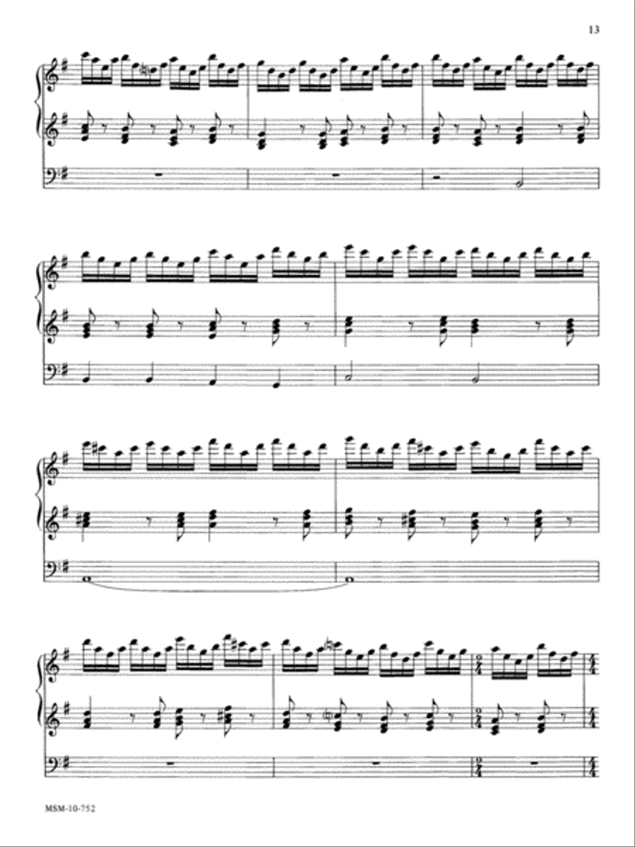 Praise God, from Whom All Blessings Flow Organ scores gallery preview page 2