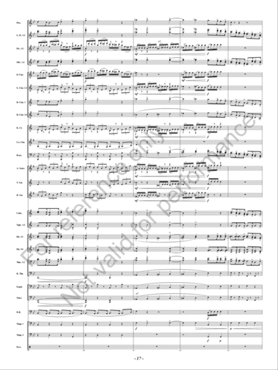 Symphony Fantastique Concert Band scores gallery preview page 18