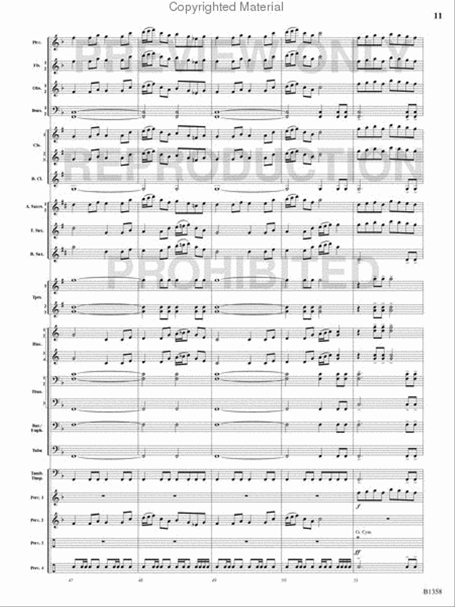 Three Celtic Dances Concert Band scores gallery preview page 10