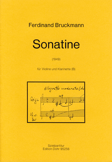 Sonatine für Violine und Klarinette in B (1949)
