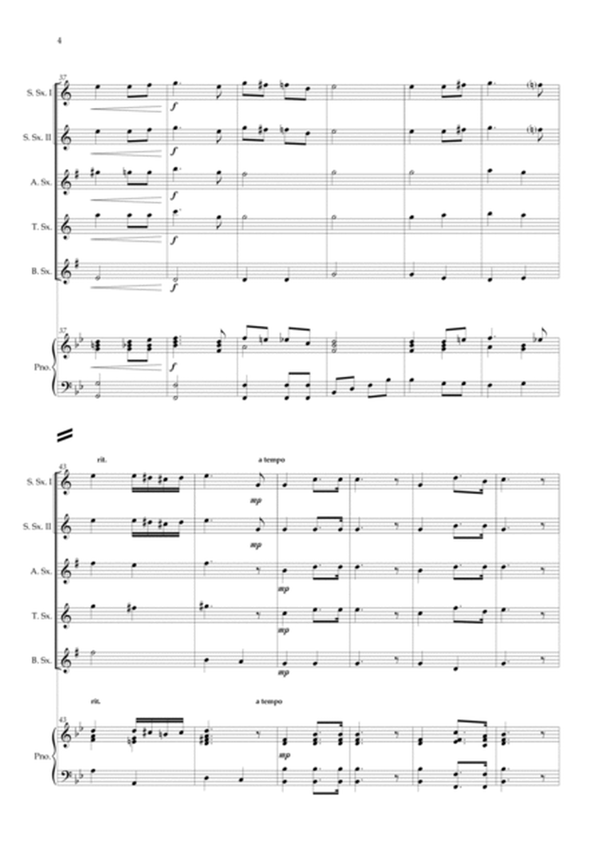 Wedding March (Wagner) Saxophone Quintet Piano image number null