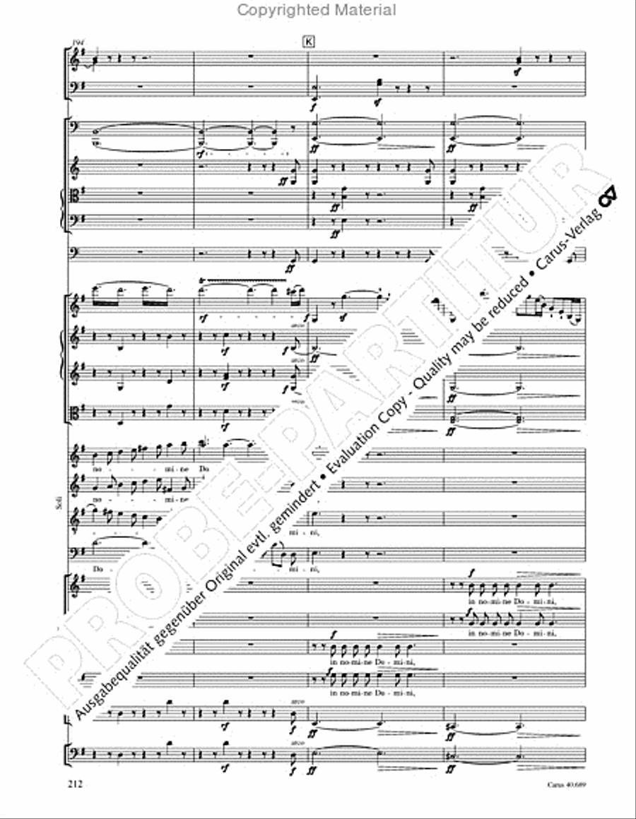 Missa solemnis Missa solemnis 4-Part scores gallery preview page 228
