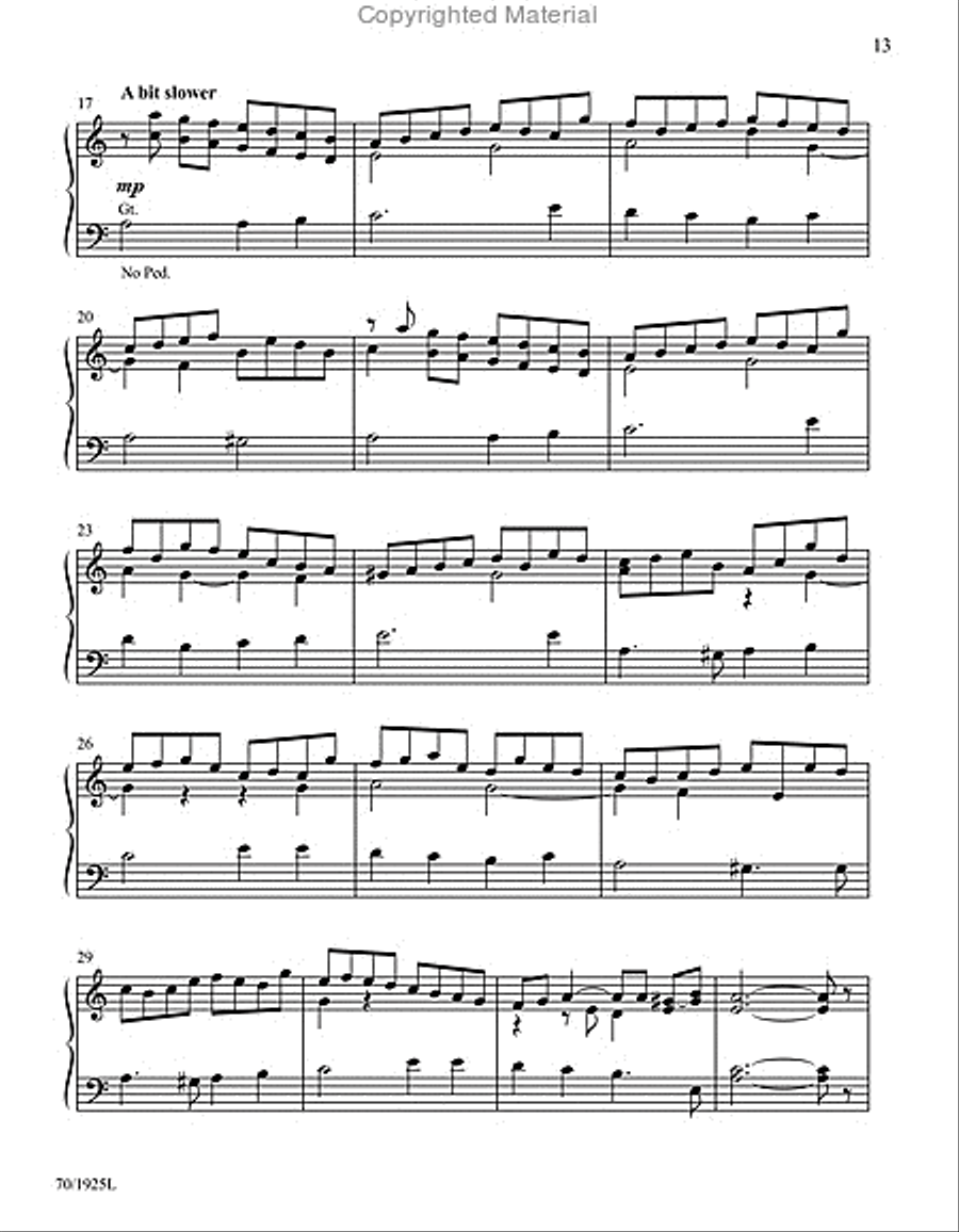 See Amid the Winter's Snow Organ Solo scores gallery preview page 8
