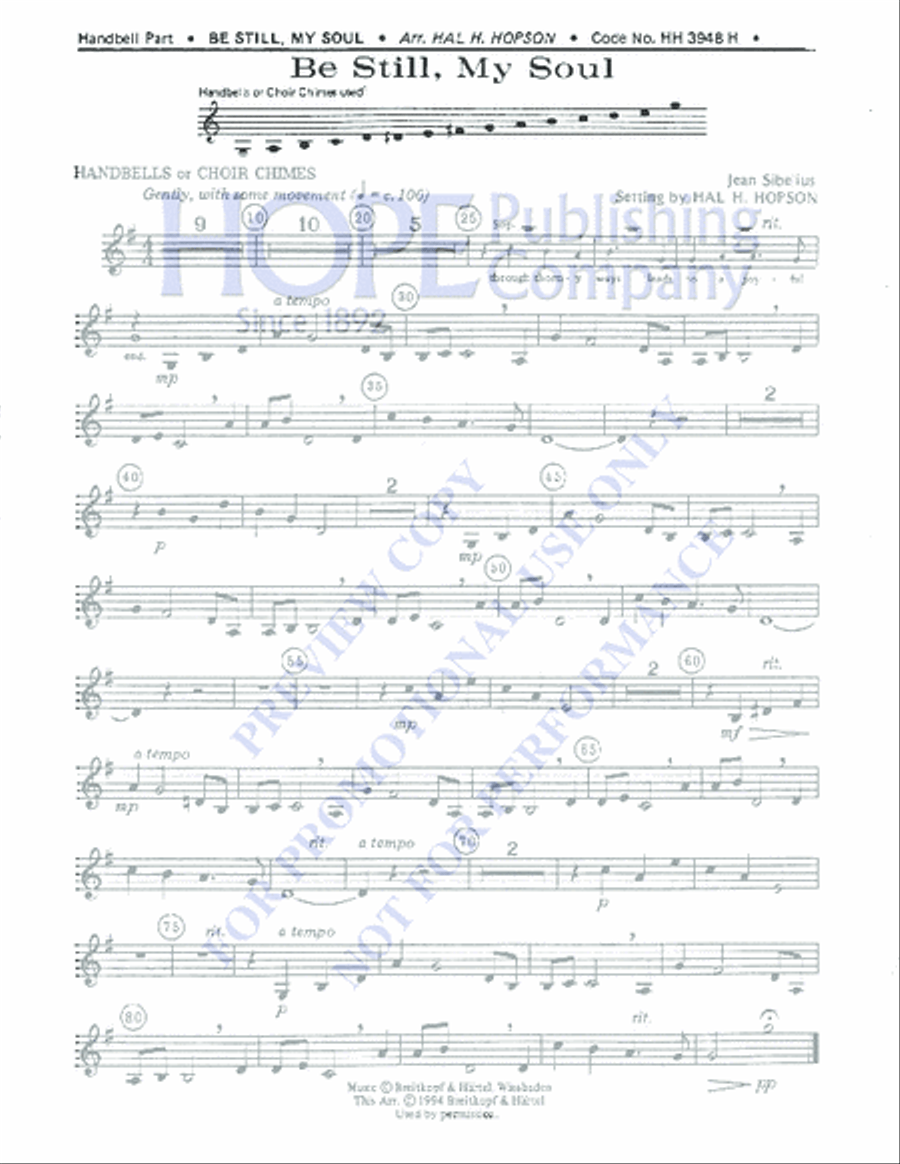 Be Still, My Soul 4-Part scores gallery preview page 2