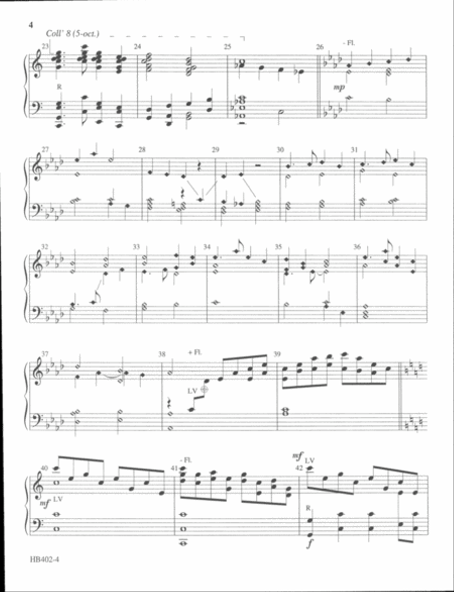 Bright and Glorious Is the Sky 5-Octaves scores gallery preview page 4