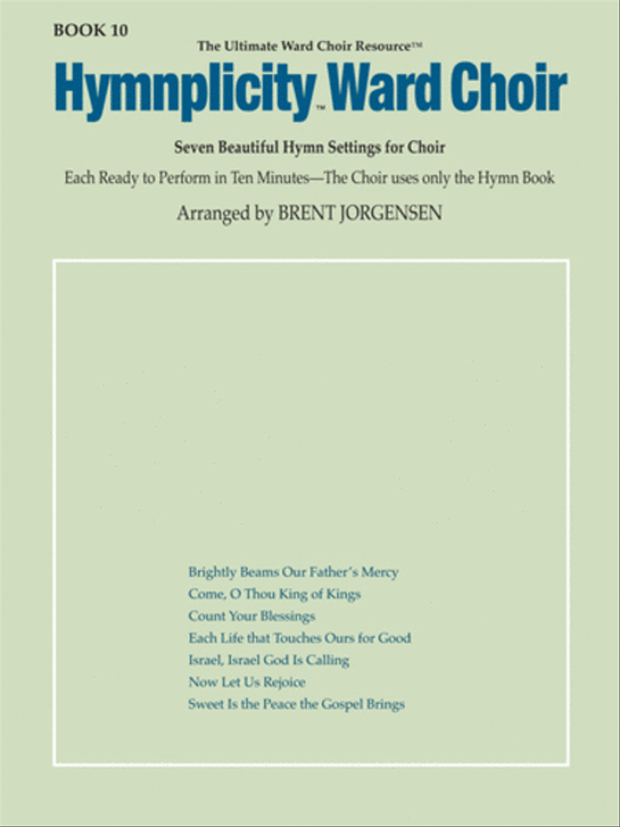 Hymnplicity Ward Choir - Book 10 4-Part scores gallery preview page 1