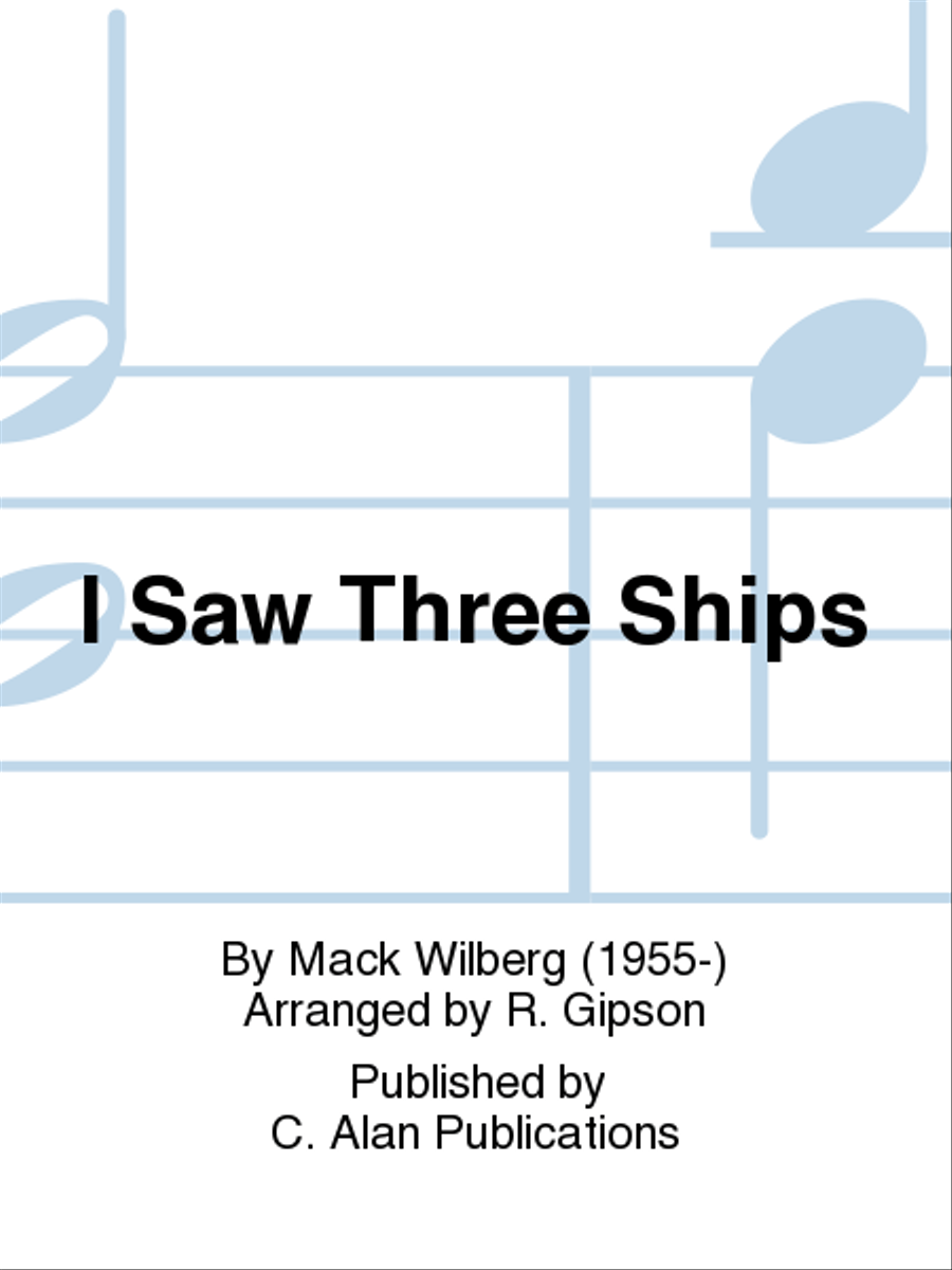 I Saw Three Ships Percussion Ensemble scores gallery preview page 1
