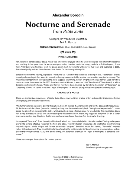 Nocturne and Serenade from Petite Suite for Woodwind Quintet image number null