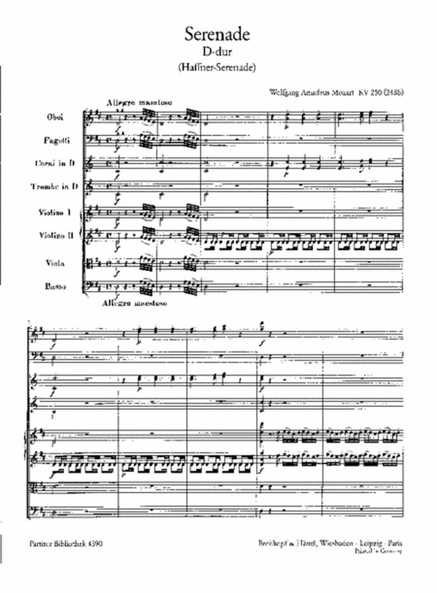 Serenade in D major K. 250 (248B)