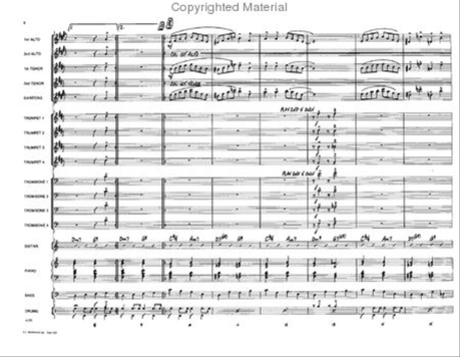 One For Woody Jazz Ensemble scores gallery preview page 3