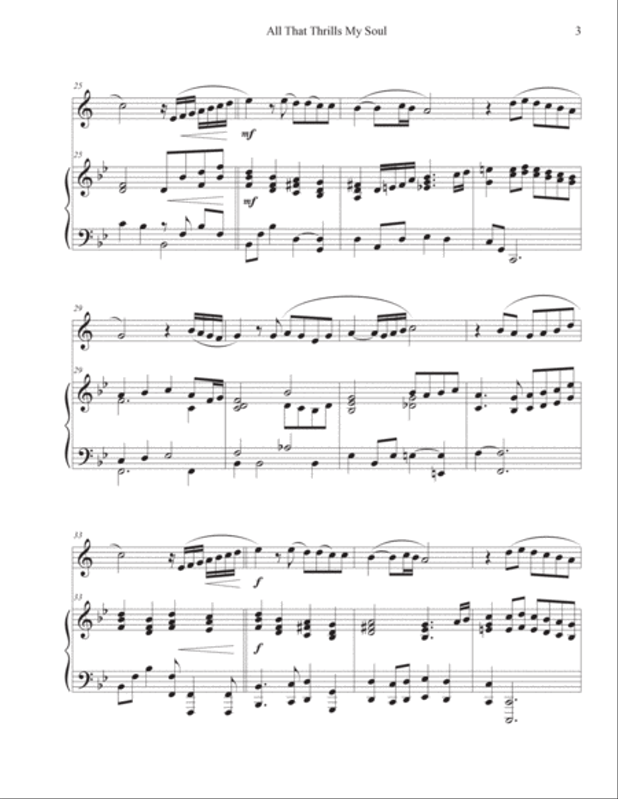 All That Thrills My Soul (Trumpet-Piano) Trumpet Solo scores gallery preview page 3