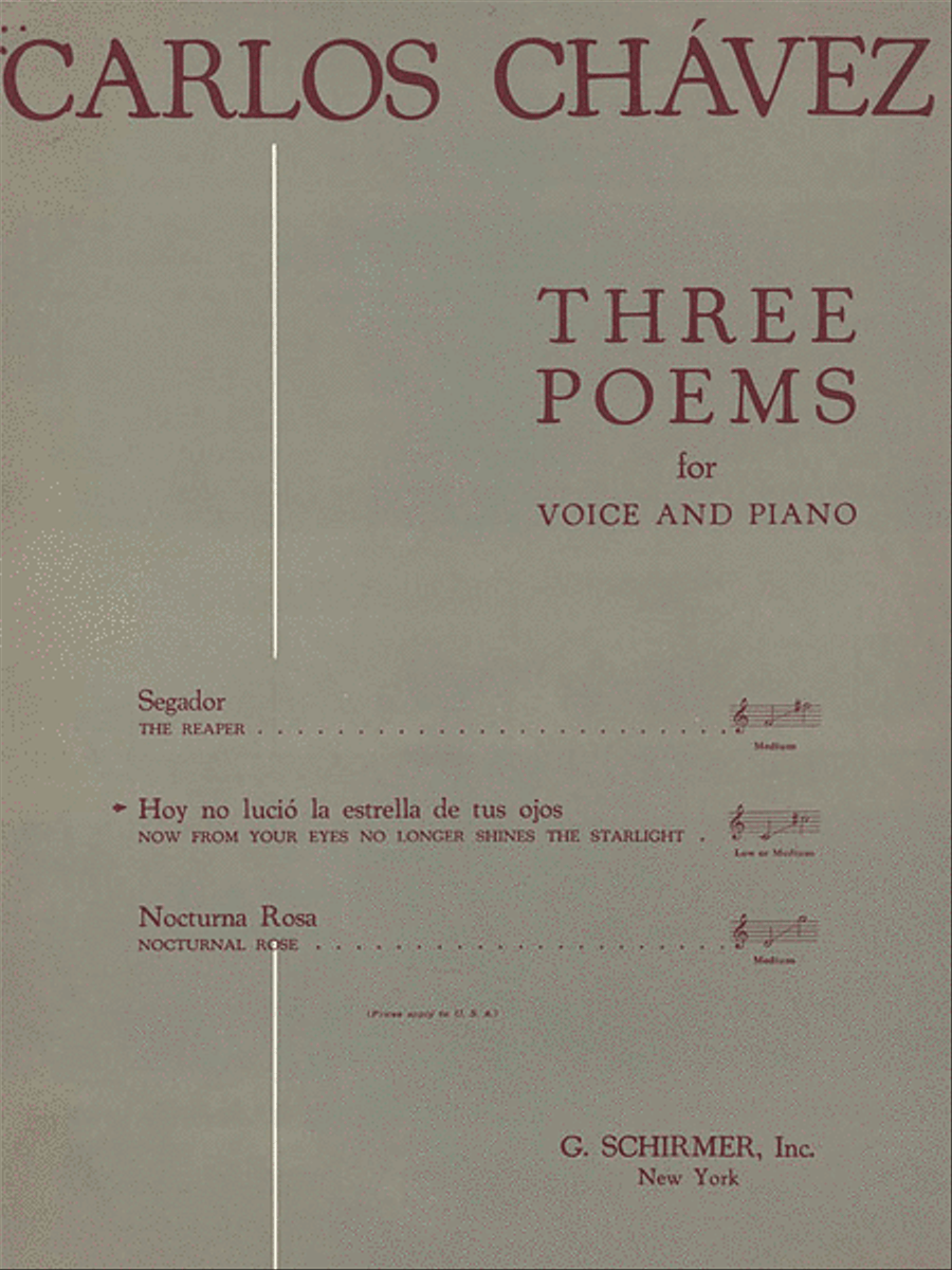 Now From Your Eyes Md Or Lo No Longer Shines/Hoy No Lucio Vo/Pno Voice scores gallery preview page 1