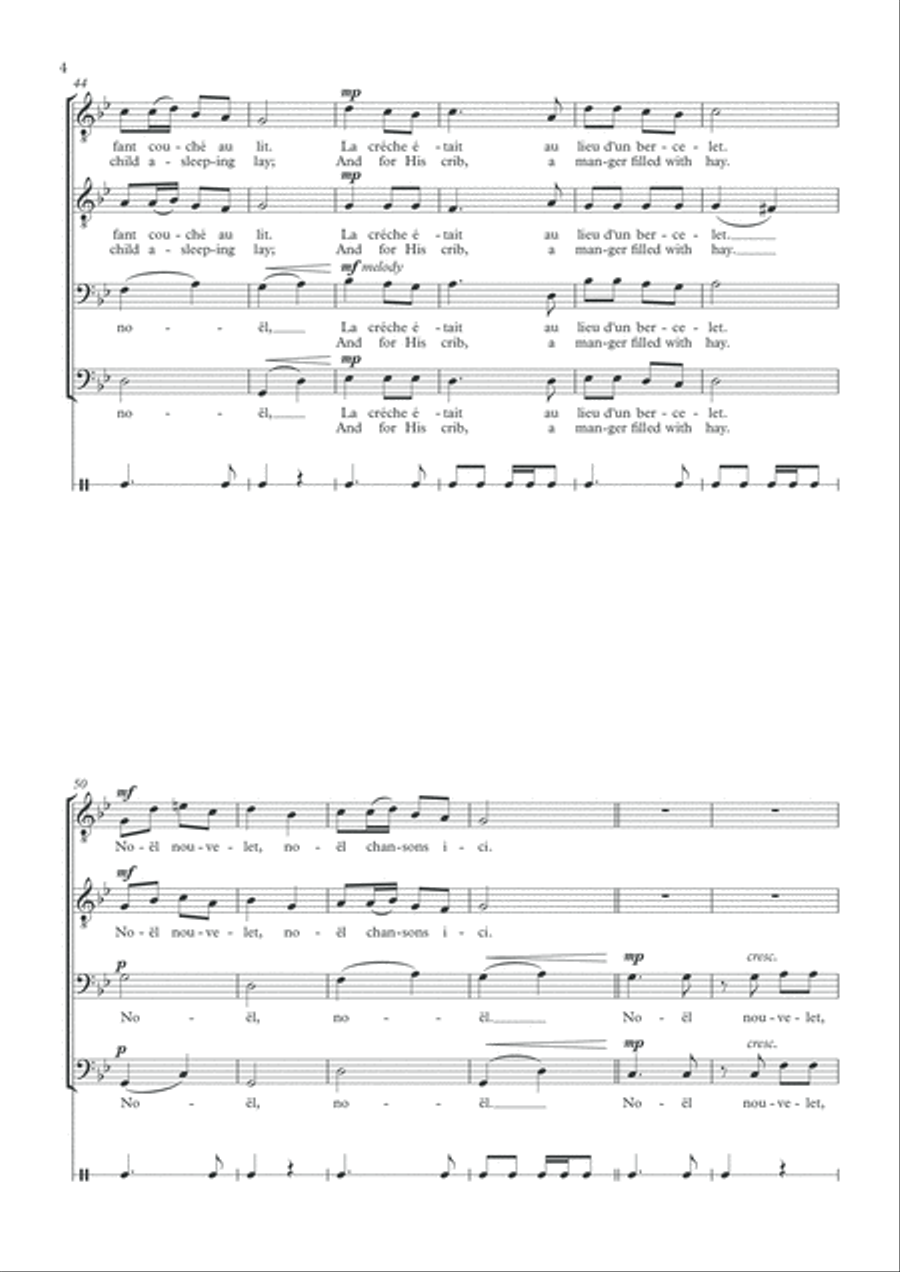 Noël Nouvelet TTBB scores gallery preview page 5