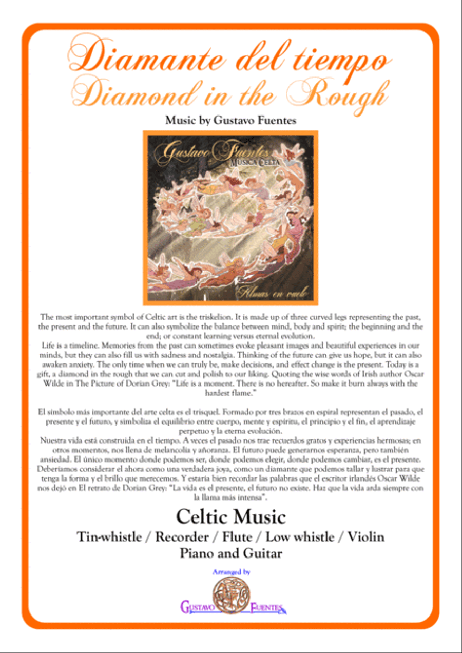 Diamante del tiempo (Diamond in the Rough), Celtic Song by Gustavo Fuentes Small Ensemble scores gallery preview page 1