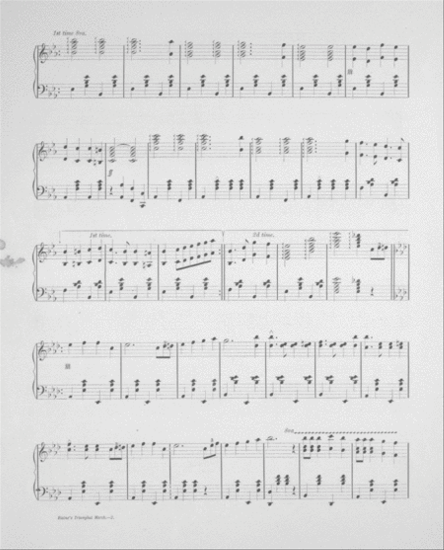 Blaine's Triumphal March Piano Solo scores gallery preview page 3