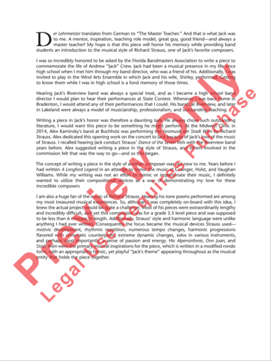 Der Lehrmeister Der Lehrmeister Concert Band scores gallery preview page 3