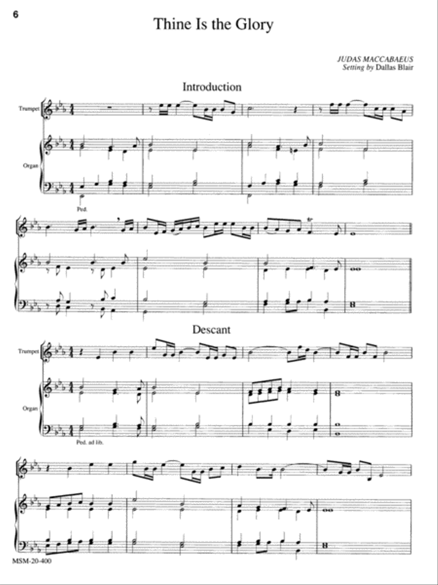 Hymn Introductions and Descants for Trumpet and Organ, Set 1 Trumpet scores gallery preview page 5
