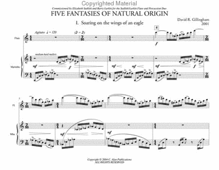 Five Fantasies of Natural Origin (score & parts) image number null