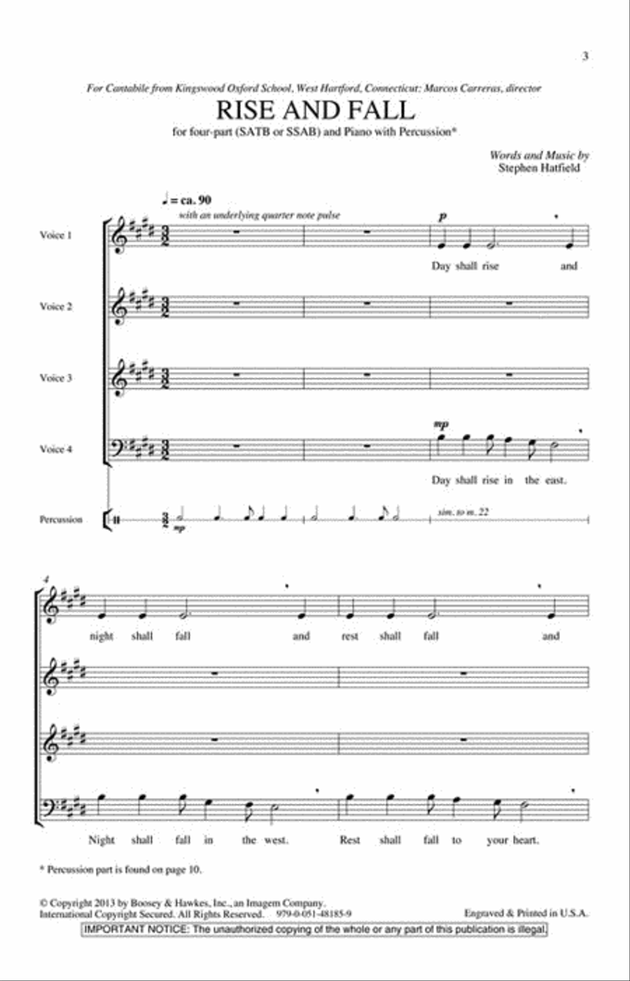 Rise and Fall 4-Part scores gallery preview page 2
