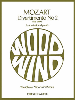 Book cover for Divertimento No. 2 from K439b